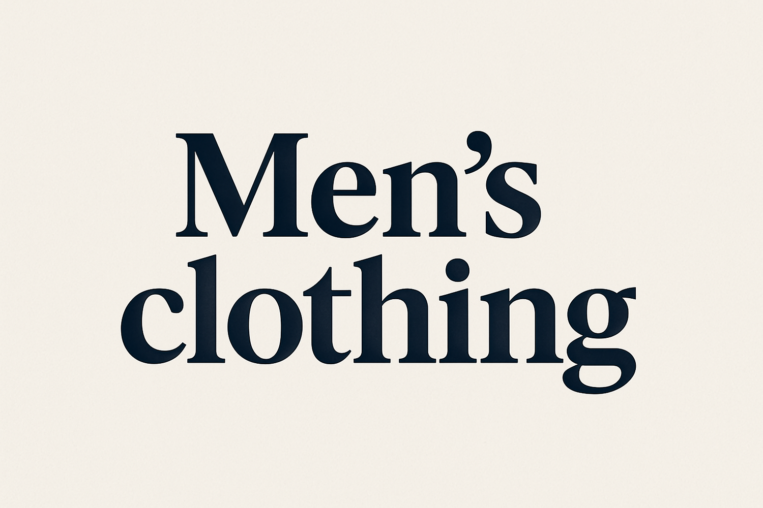 Men's Clothing